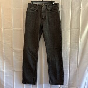 Vintage Roebucks Jeans Mens 30x32 Fits 31x32 Black Faded Whisker Straight Y2K